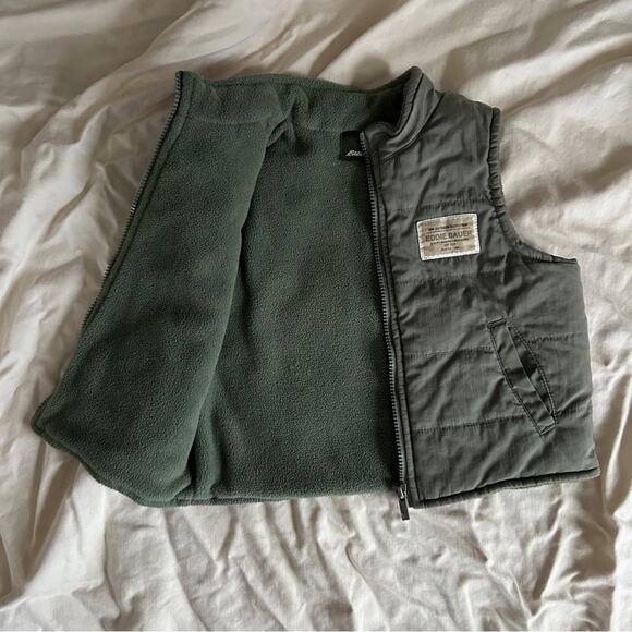 SALE💝 Baby Eddie Bauer Fleece Lined Puffer Vest - Picture 4 of 6